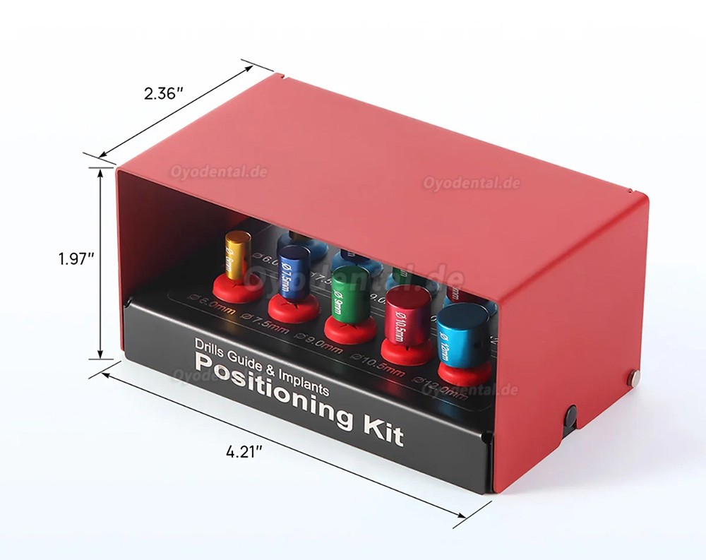 Dental Implantat Bohrschablone und Positionierungsset Implantologie Instrumente